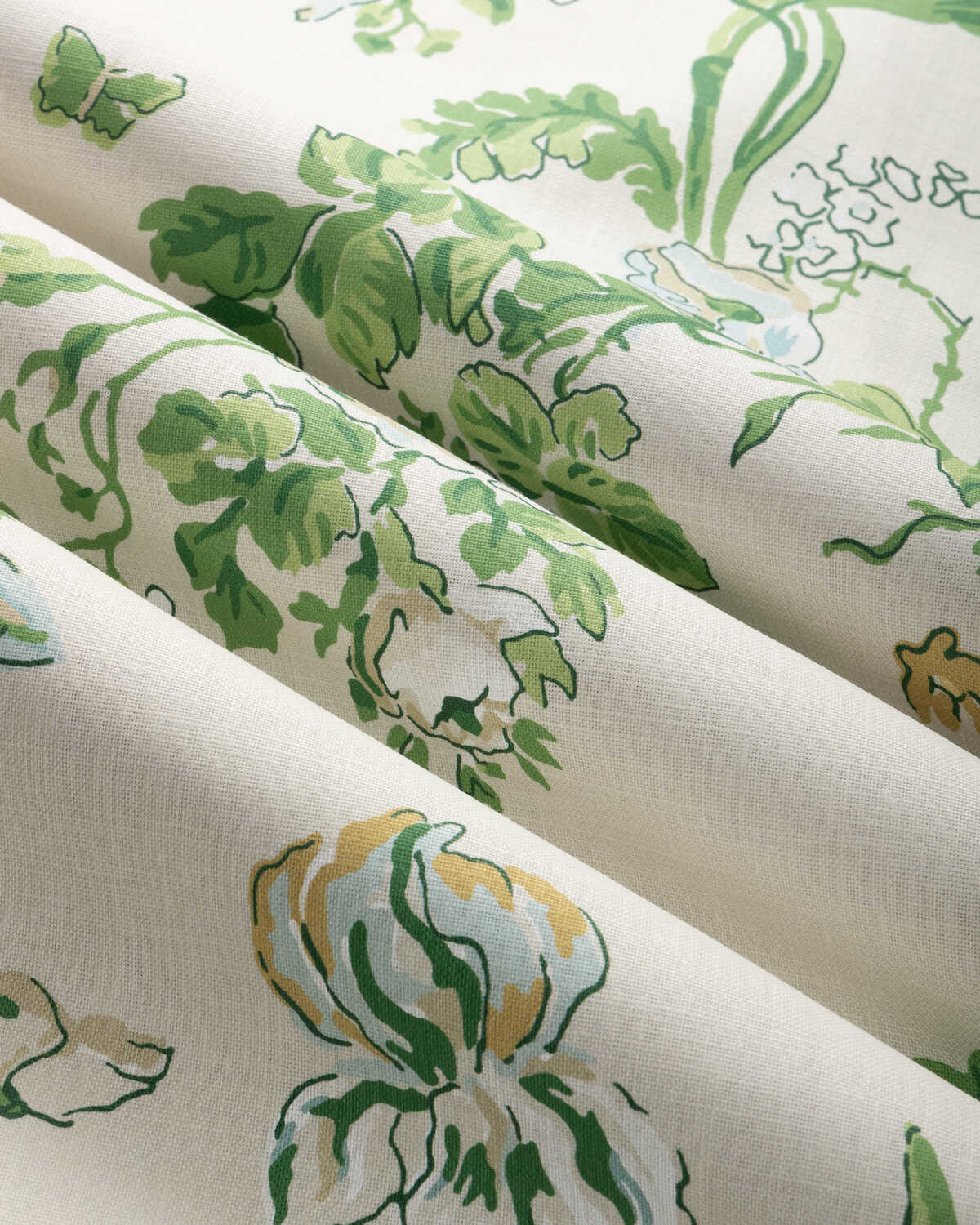 Maintenon Print - Vert/Soleil - BRUNSCHWIG & FILS Fabric