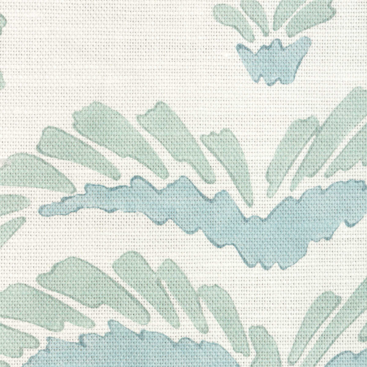 Ponchette Print - Aqua - BRUNSCHWIG & FILS Fabric