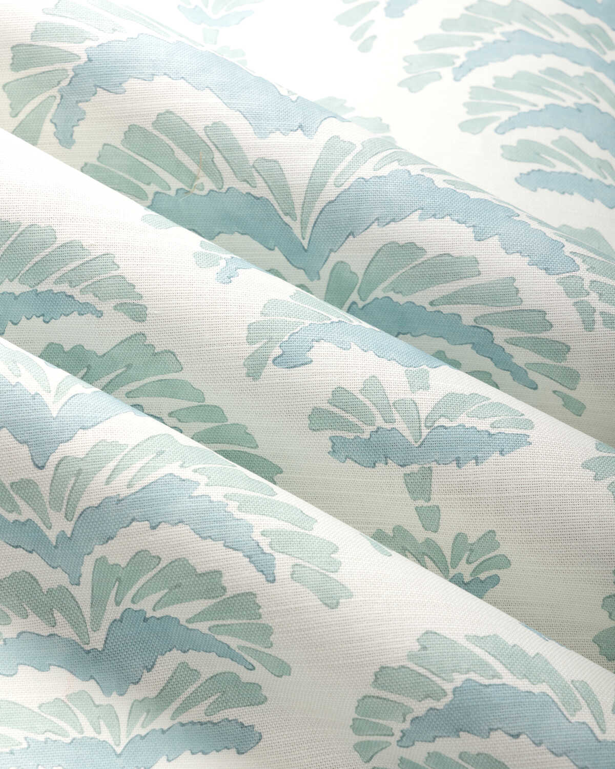 Ponchette Print - Aqua - BRUNSCHWIG & FILS Fabric