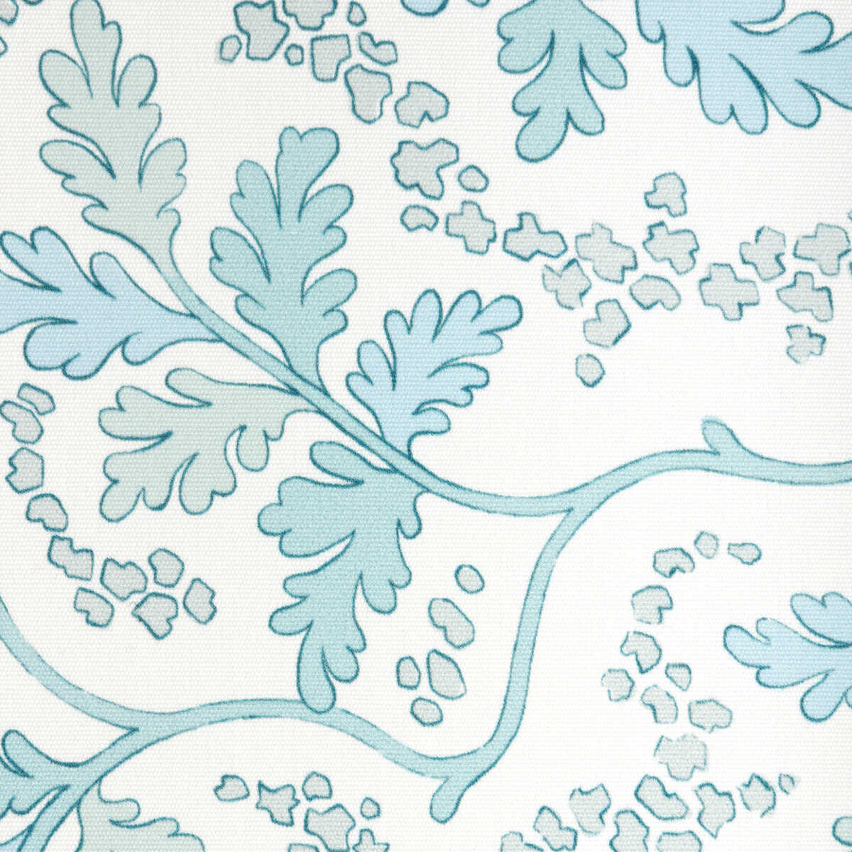 Aureille Print - Aqua - BRUNSCHWIG & FILS Fabric