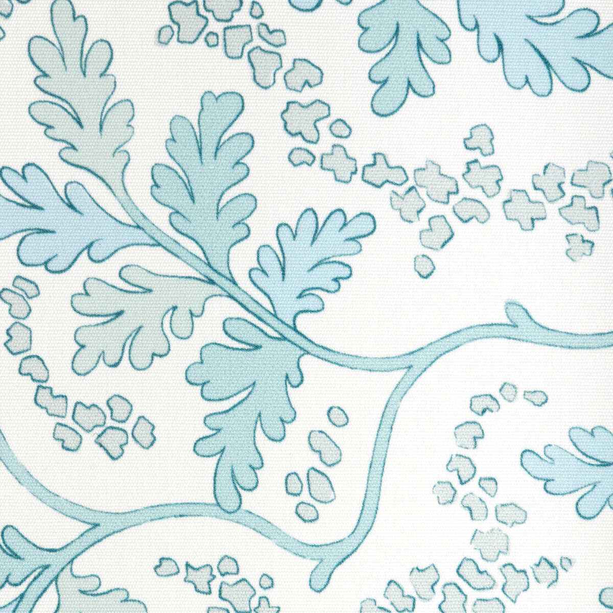 8025130130 Aureille Print Aqua Brunschwig Fils Fabric - BRUNSCHWIG & FILS Fabric