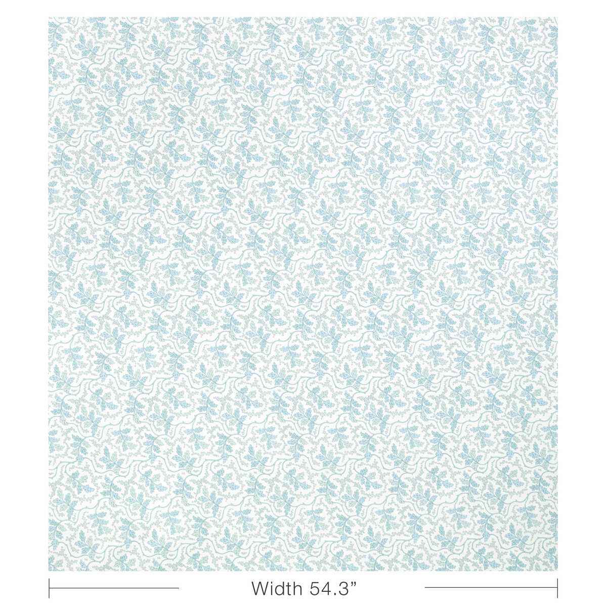 8025130130 Aureille Print Aqua Brunschwig Fils Fabric - BRUNSCHWIG & FILS Fabric