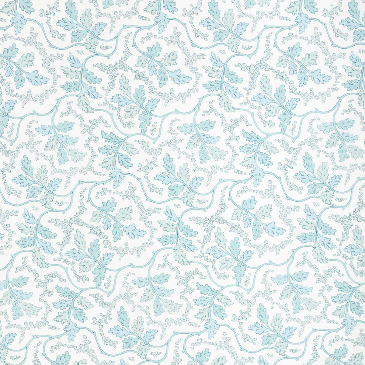 Aureille Print - Aqua - BRUNSCHWIG & FILS Fabric