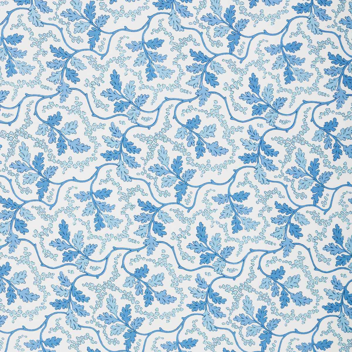 8025130550 Aureille Print Blue Brunschwig Fils Fabric - BRUNSCHWIG & FILS Fabric