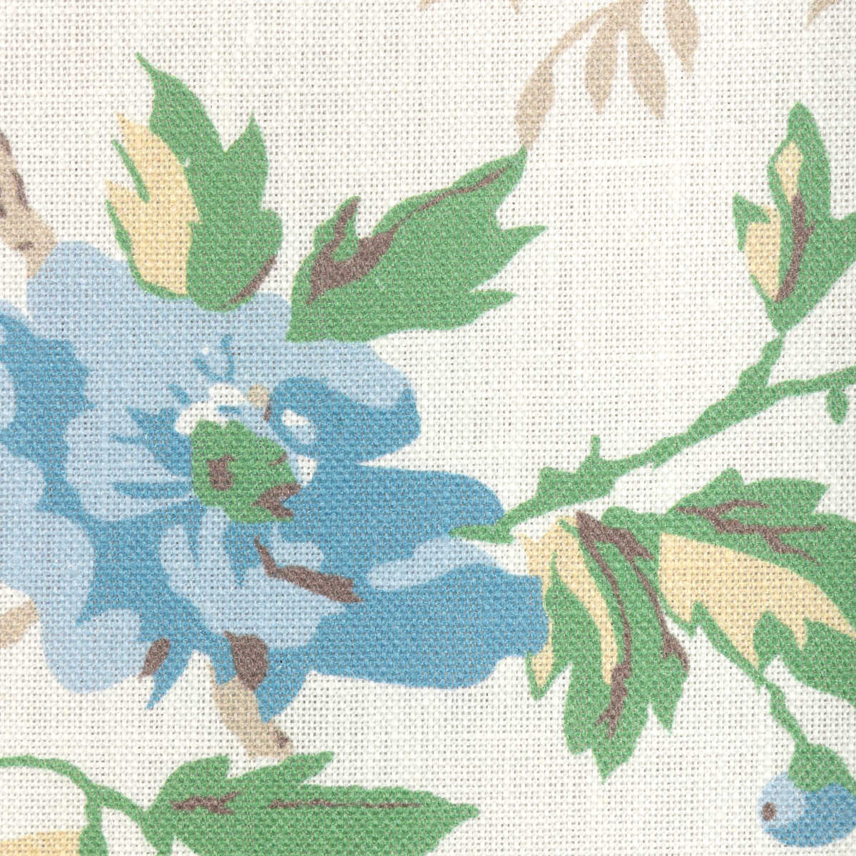 Locklin Print - Lagoon - BRUNSCHWIG & FILS Fabric