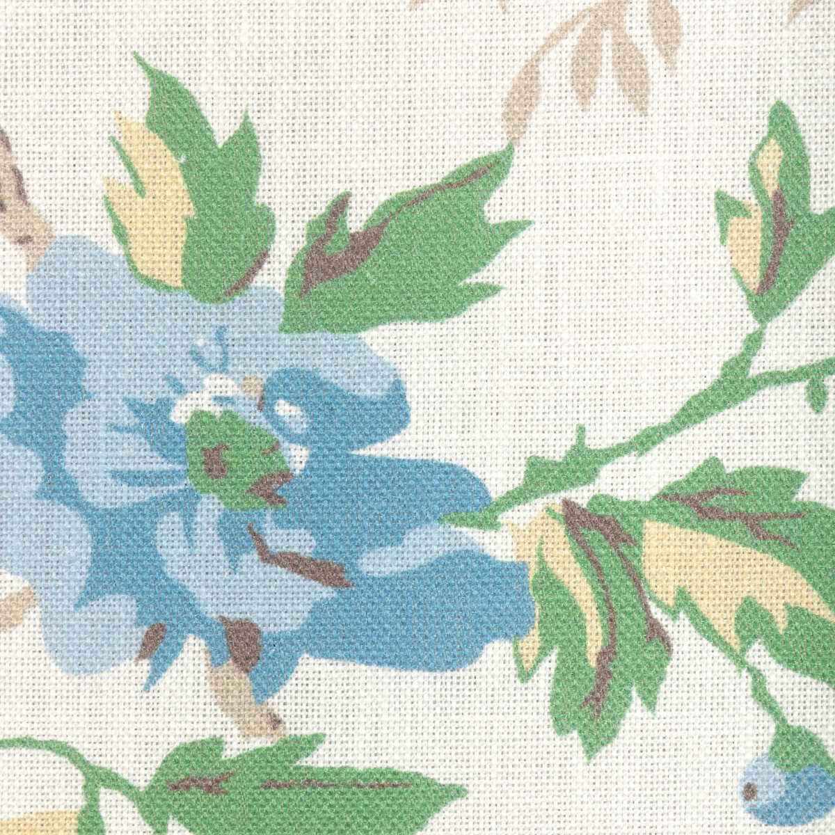 80251311530 Locklin Print Lagoon Brunschwig Fils Fabric - BRUNSCHWIG & FILS Fabric