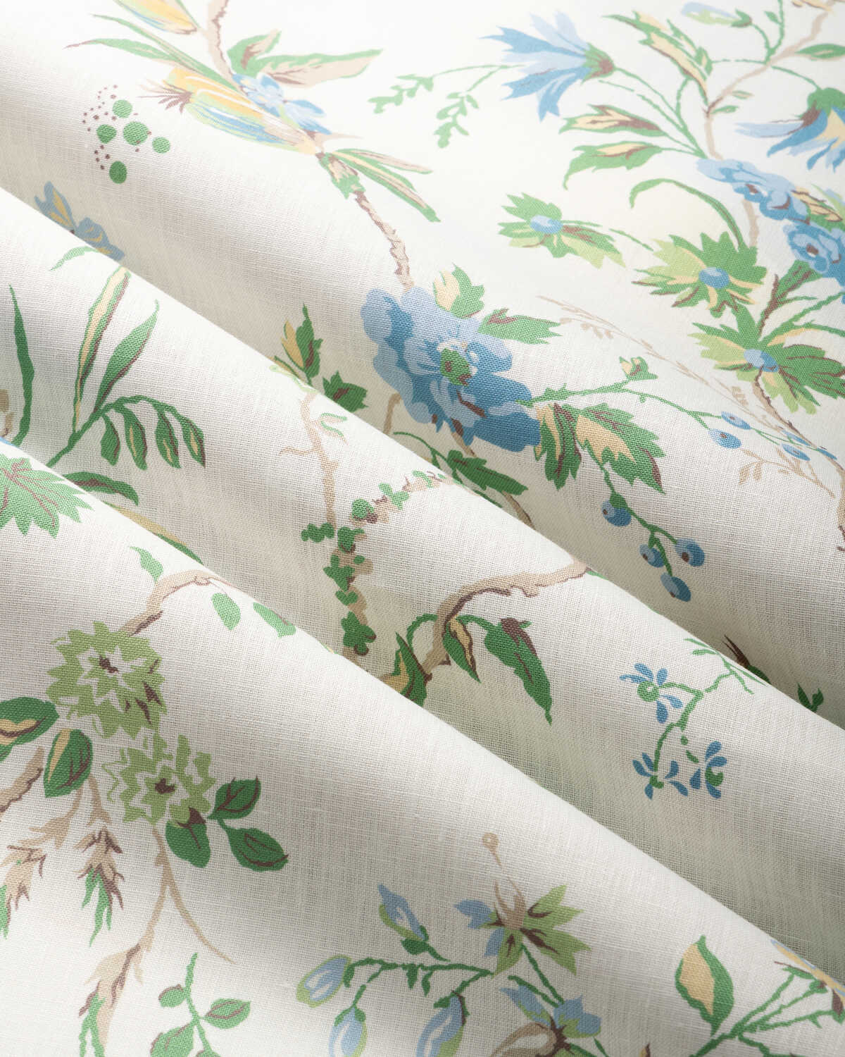 Locklin Print - Lagoon - BRUNSCHWIG & FILS Fabric