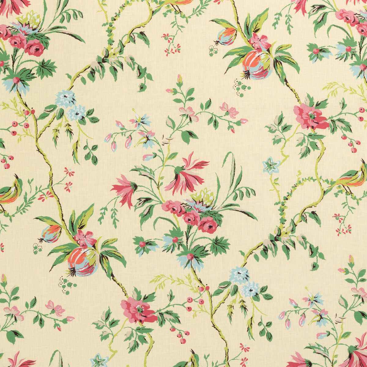 80251314170 Locklin Print Canary Brunschwig Fils Fabric - BRUNSCHWIG & FILS Fabric