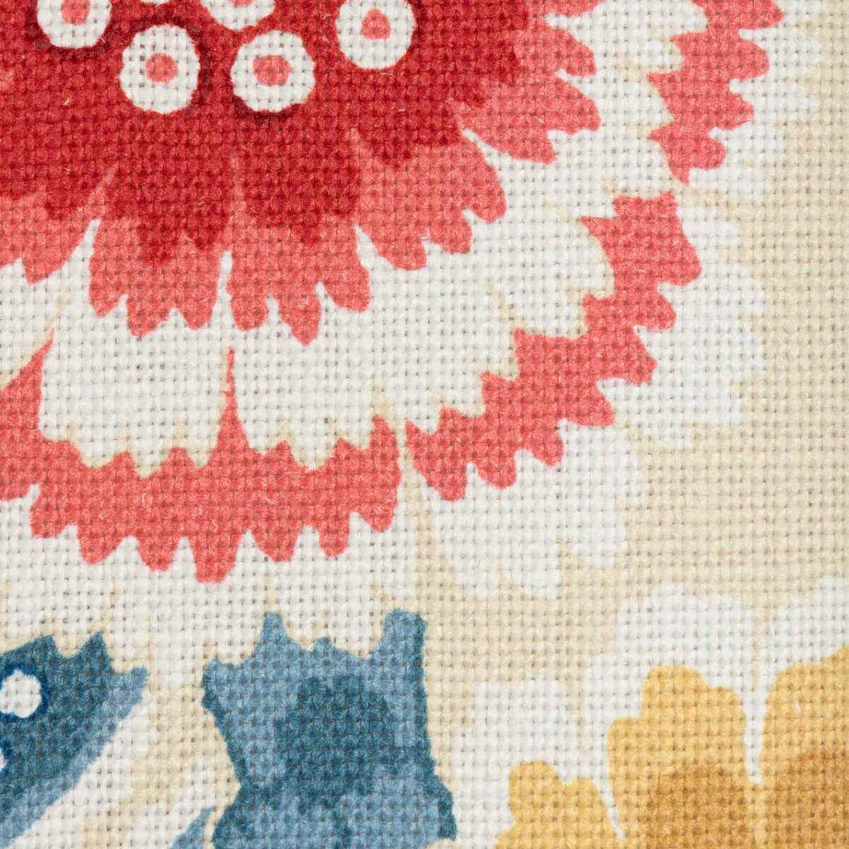 80251321950 Kumaly Print Red Blue Brunschwig Fils Fabric - BRUNSCHWIG & FILS Fabric
