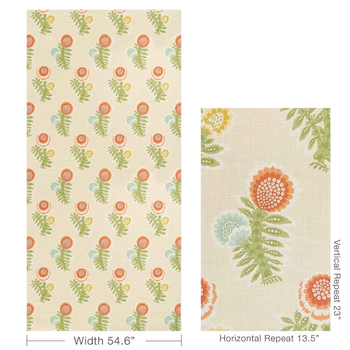 8025132240 Kumaly Print Terracotta Brunschwig Fils Fabric - BRUNSCHWIG & FILS Fabric