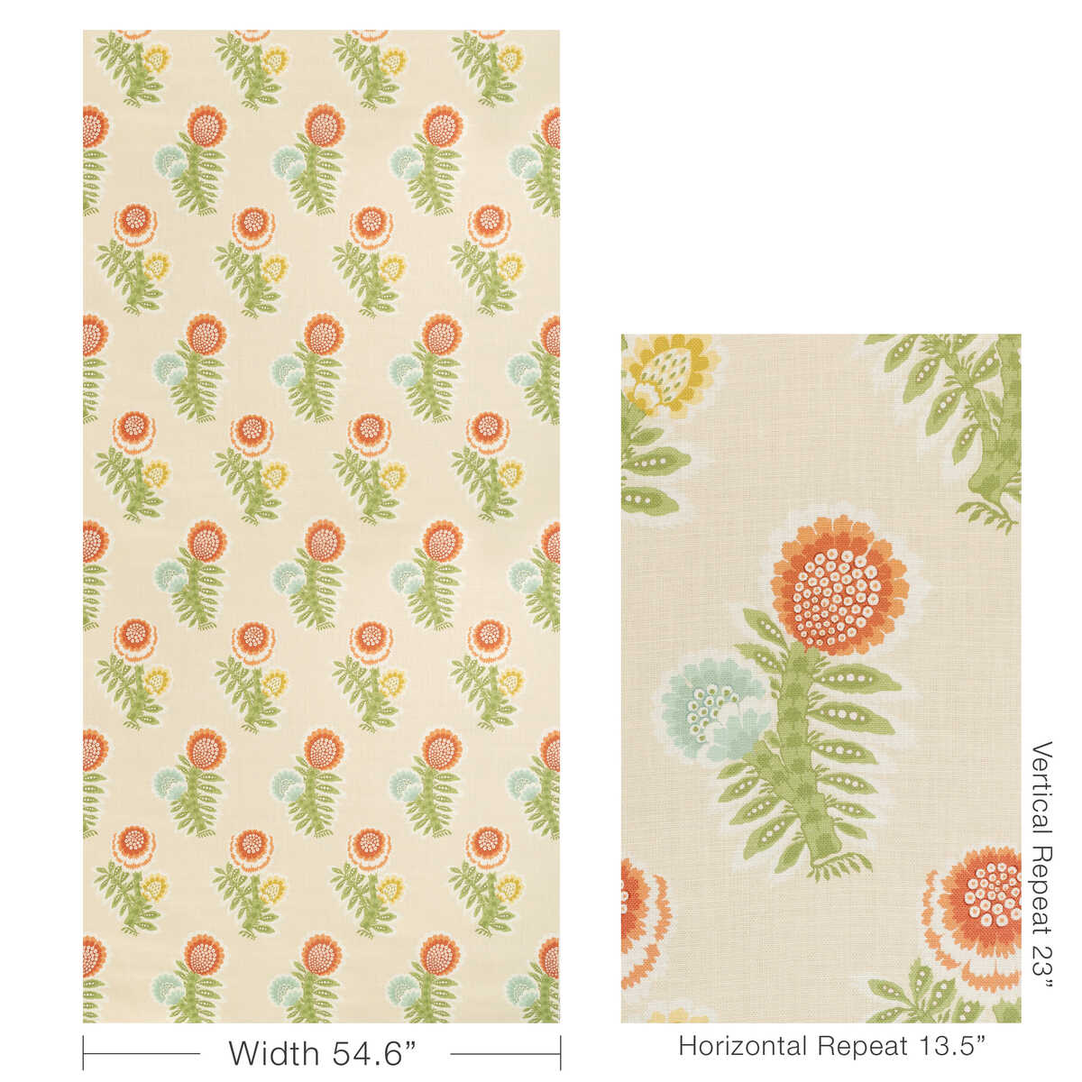Kumaly Print - Terracotta - BRUNSCHWIG & FILS Fabric