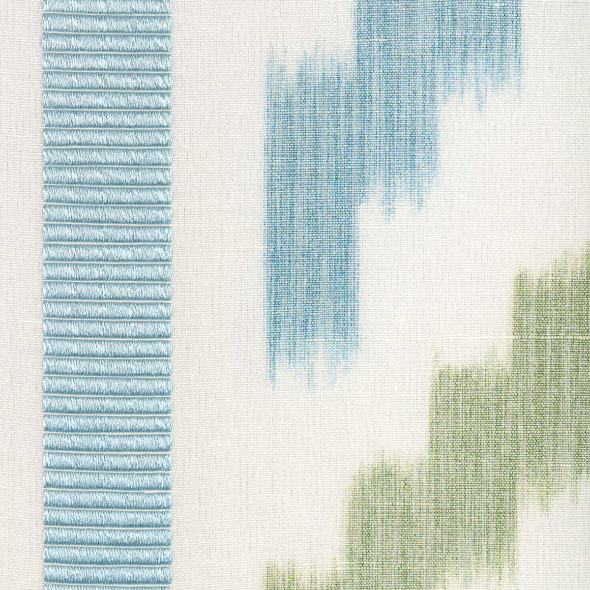 Sarlat Warp Print - Marine - BRUNSCHWIG & FILS Fabric