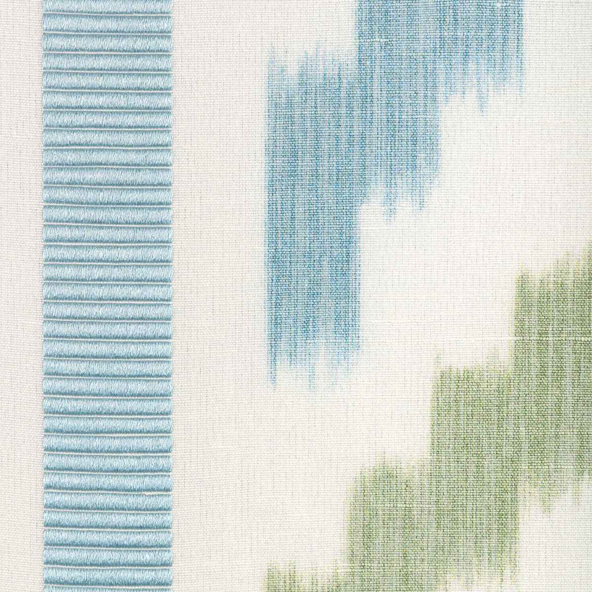 80251353150 Sarlat Warp Print Marine Brunschwig Fils Fabric - BRUNSCHWIG & FILS Fabric