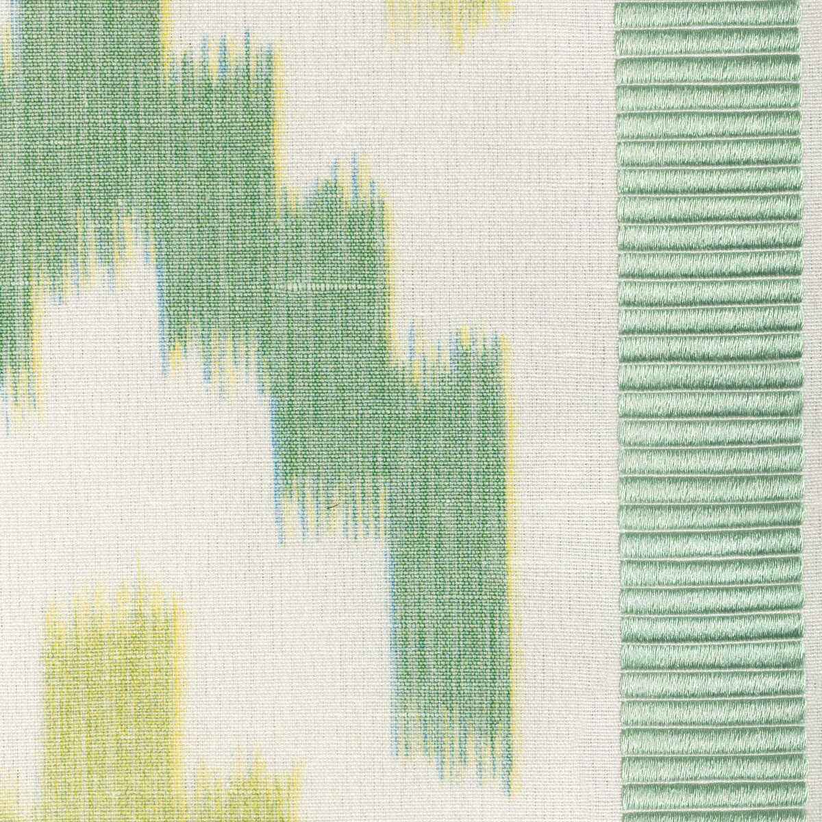 8025135330 Sarlat Warp Print Vert Brunschwig Fils Fabric - BRUNSCHWIG & FILS Fabric