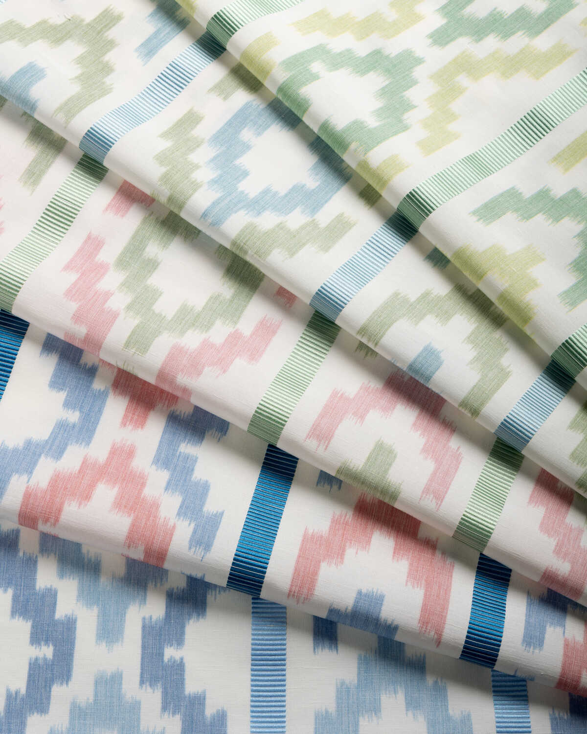 Sarlat Warp Print - Vert - BRUNSCHWIG & FILS Fabric