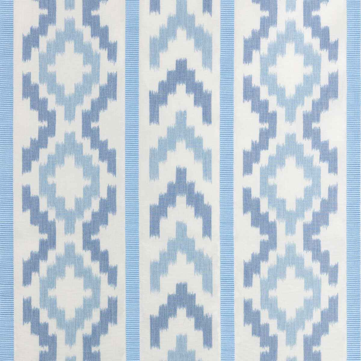 8025135550 Sarlat Warp Print Blue Brunschwig Fils Fabric