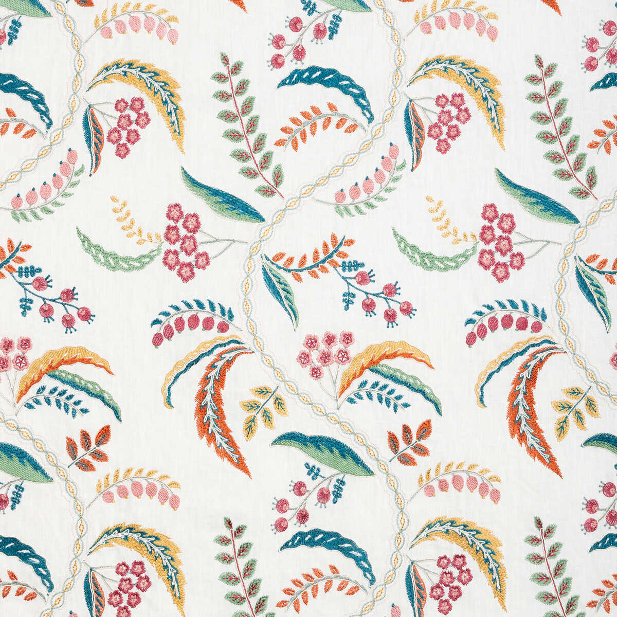 Genive Emb - Jewel - BRUNSCHWIG & FILS Fabric