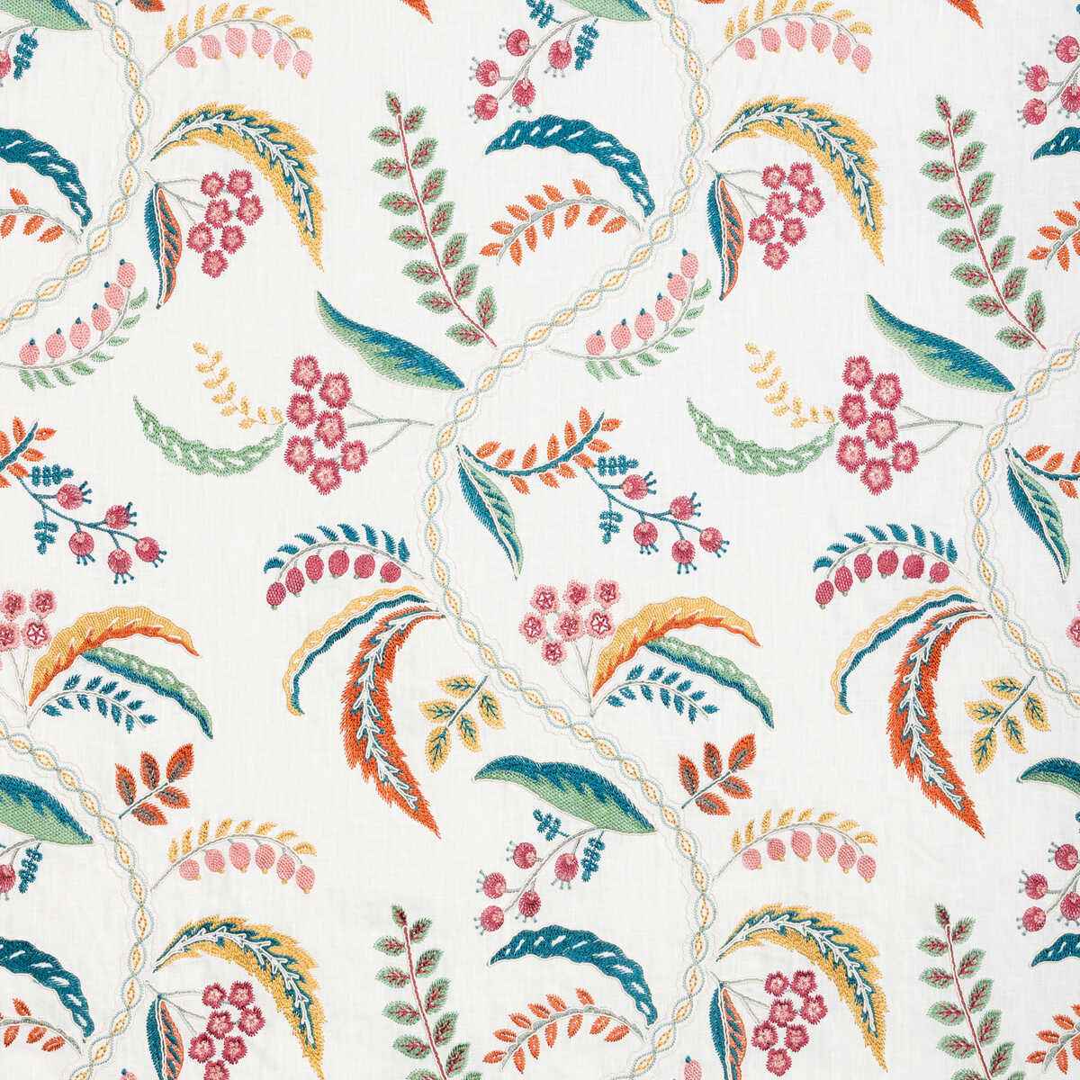802513635240 Genive Emb Jewel Brunschwig Fils Fabric - BRUNSCHWIG & FILS Fabric