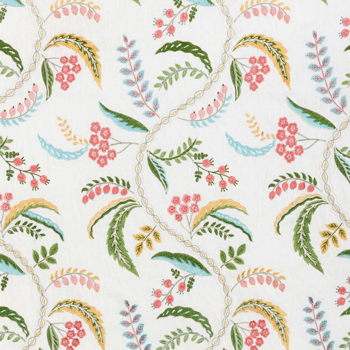 Genive Emb - Spring - BRUNSCHWIG & FILS Fabric