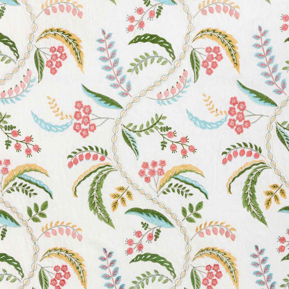 8025136730 Genive Emb Spring Brunschwig Fils Fabric - BRUNSCHWIG & FILS Fabric