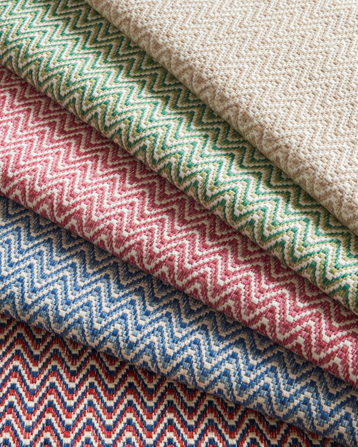 Laubinet Weave - Red/Blue - BRUNSCHWIG & FILS Fabric