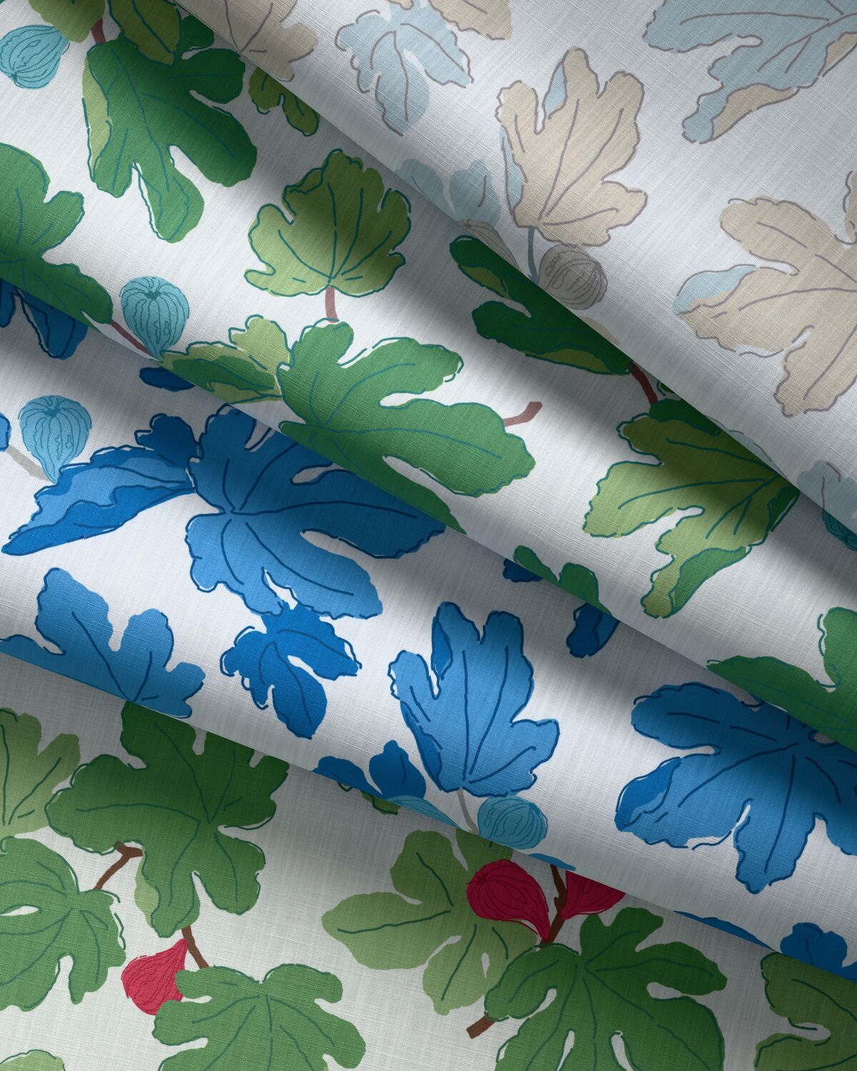 Figuier Outdoor - Aqua/Leaf - Brunschwig & Fils Fabric