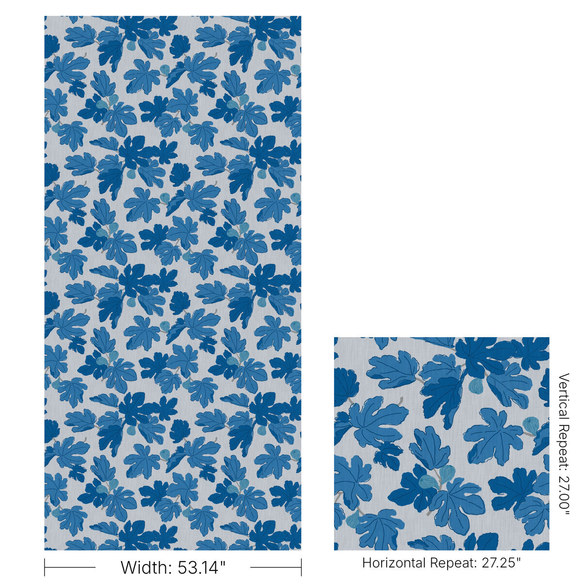 Figuier Outdoor - Blue - Brunschwig & Fils Fabric