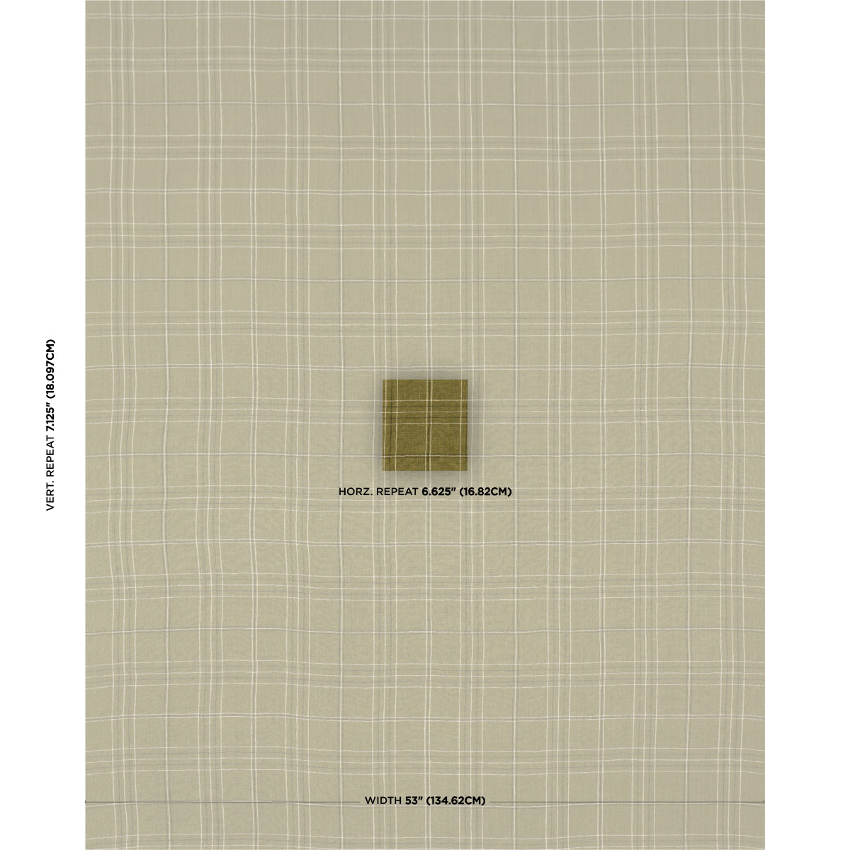 NILS-PLAID-LINEN-GRASS-SCHUMACHER-80303 - Schumacher Fabric