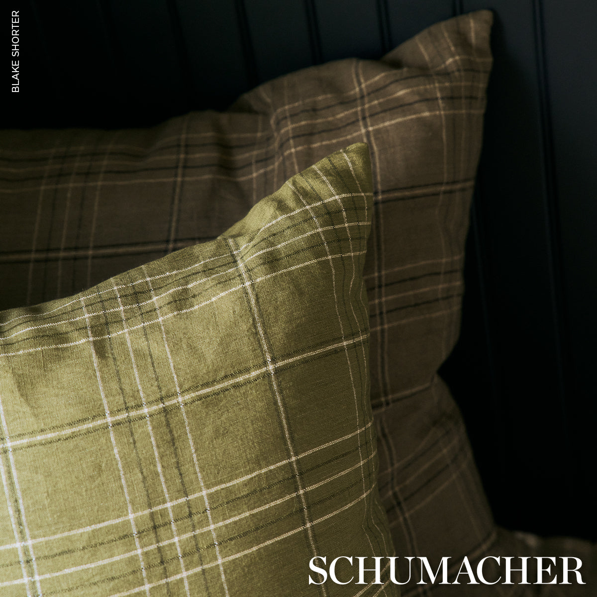 NILS-PLAID-LINEN-GRASS-SCHUMACHER-80303 - Schumacher Fabric