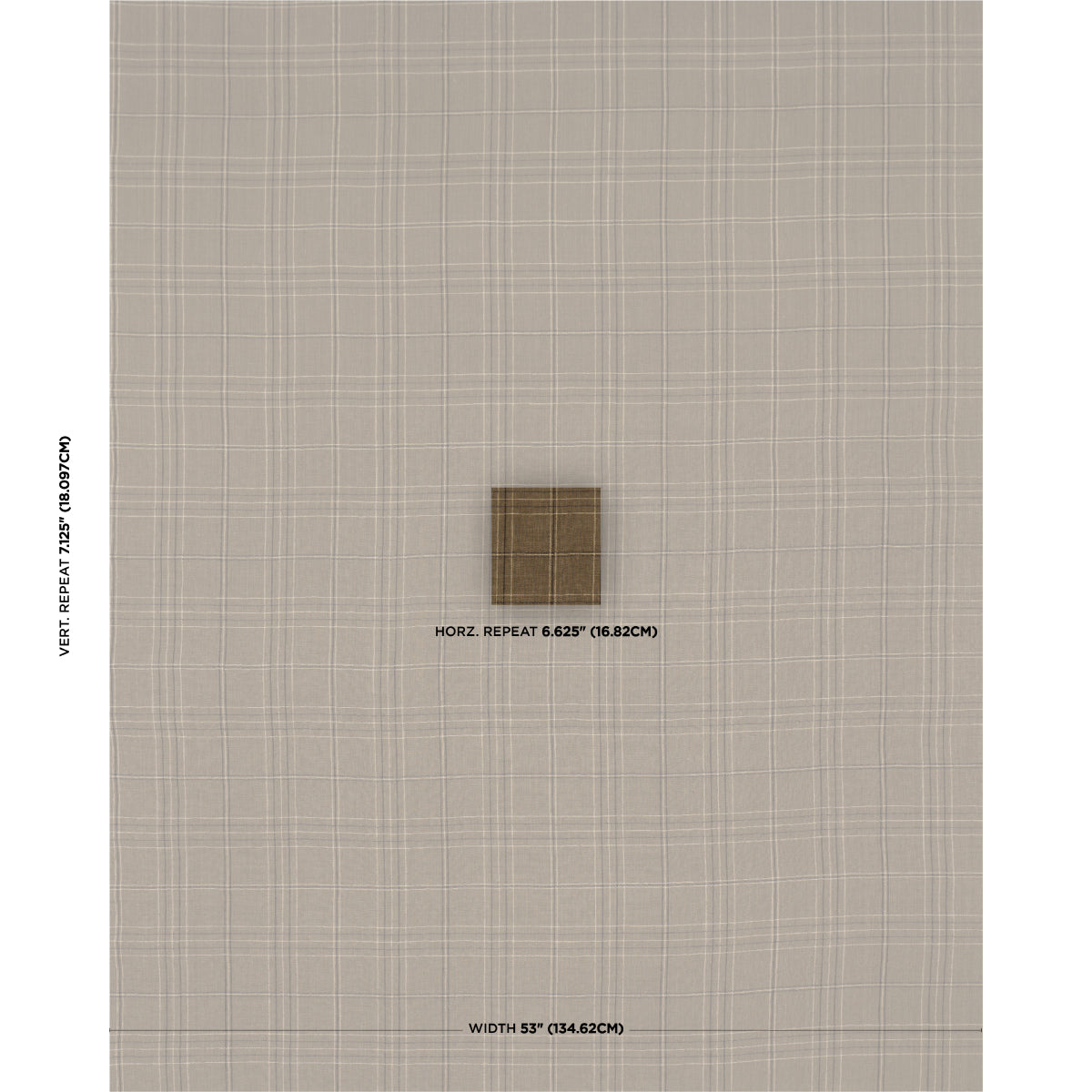 NILS-PLAID-LINEN-LICHEN-SCHUMACHER-80304 - Schumacher Fabric