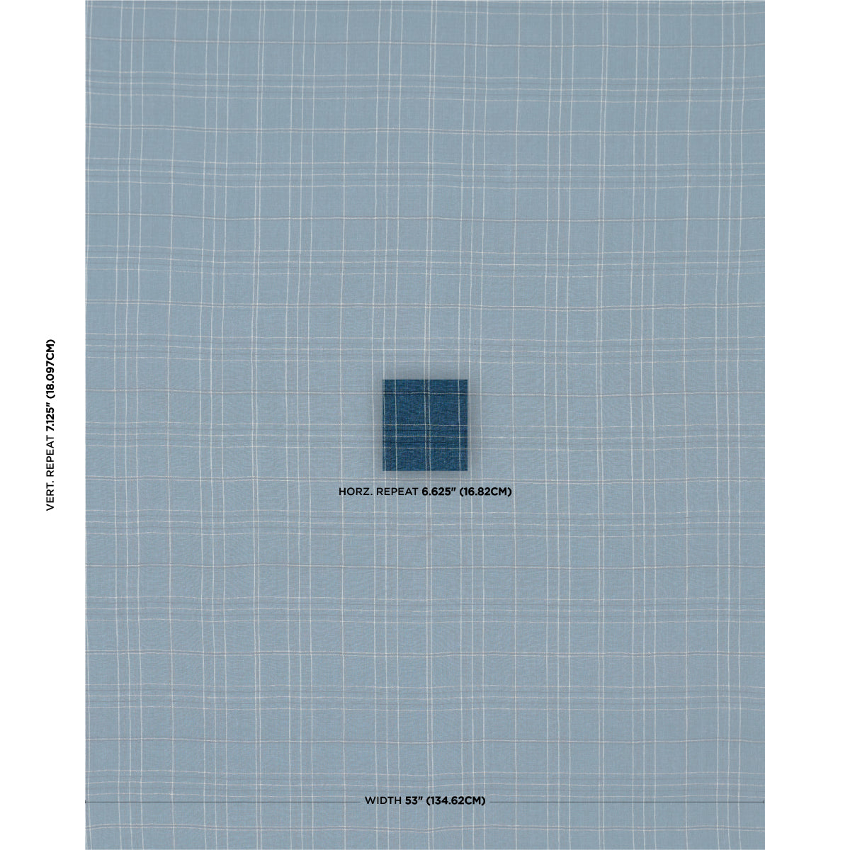 NILS-PLAID-LINEN-DENIM-SCHUMACHER-80305 - Schumacher Fabric