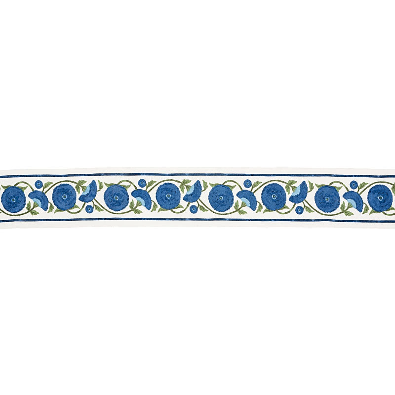 SARANDA-FLOWER-EMBROIDERY-TAPE-ROYAL-SCHUMACHER-80392 - Schumacher Trim