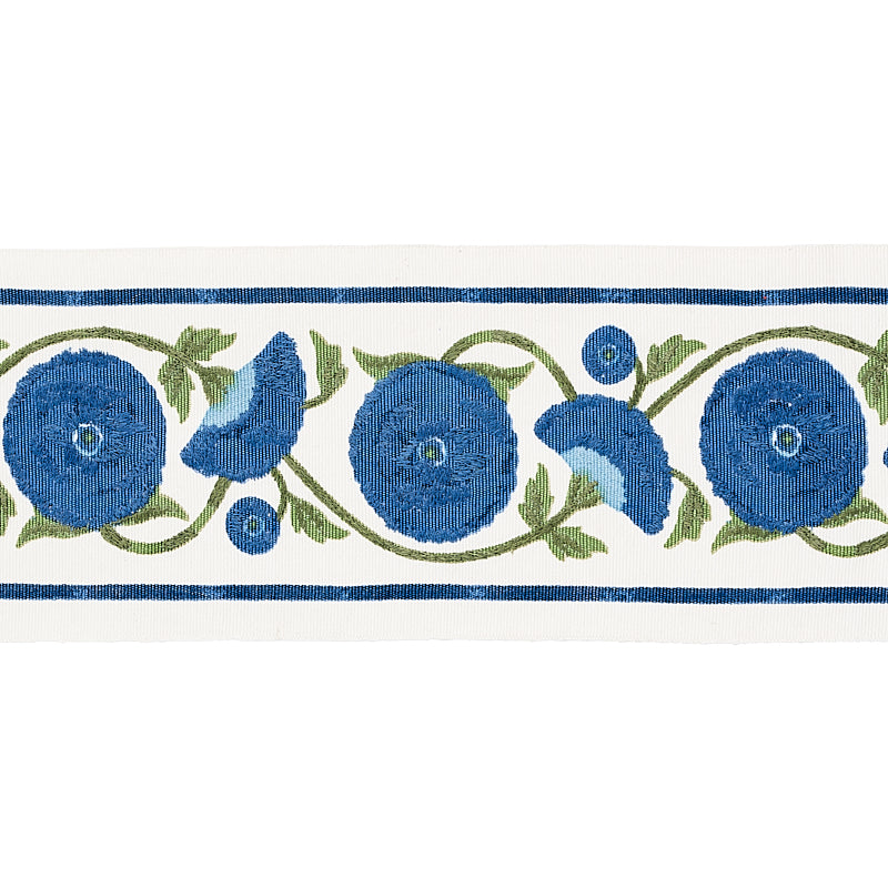 SARANDA-FLOWER-EMBROIDERY-TAPE-ROYAL-SCHUMACHER-80392 - Schumacher Trim