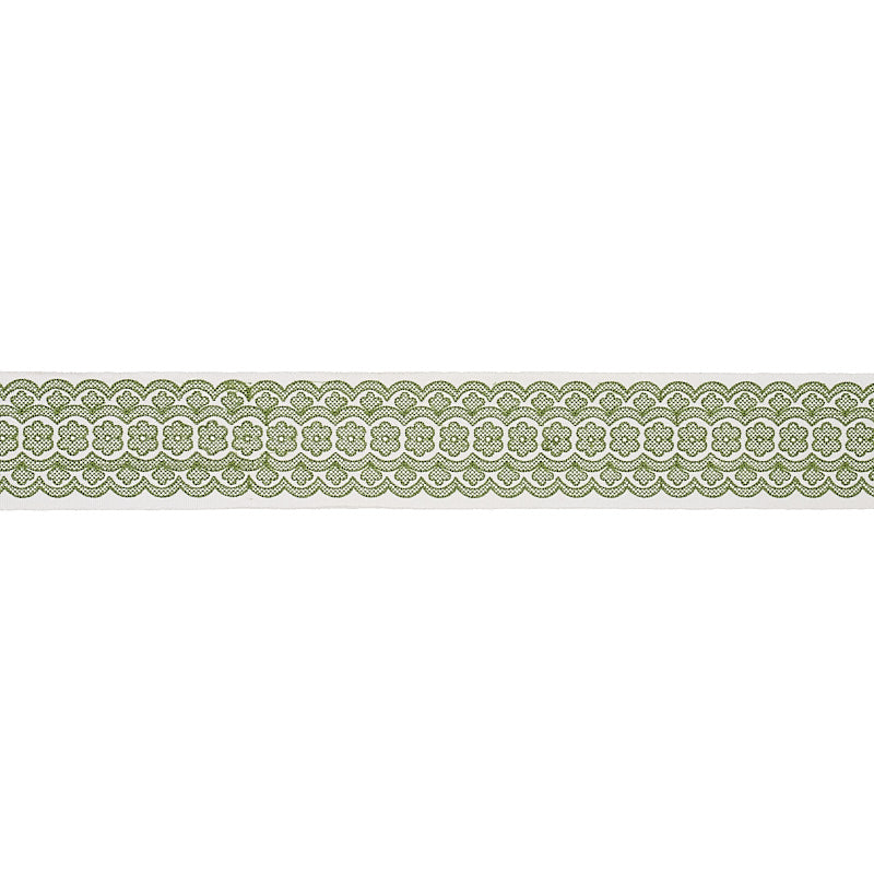 ASTRID-EMBROIDERED-TAPE-GREEN-SCHUMACHER-80441 - Schumacher Trim
