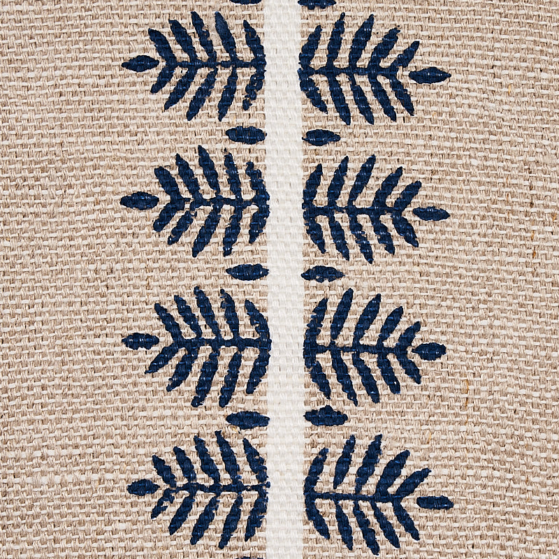 ALVA-HAND-BLOCK-PRINT-BLUE-SCHUMACHER-80522 - Schumacher Fabric