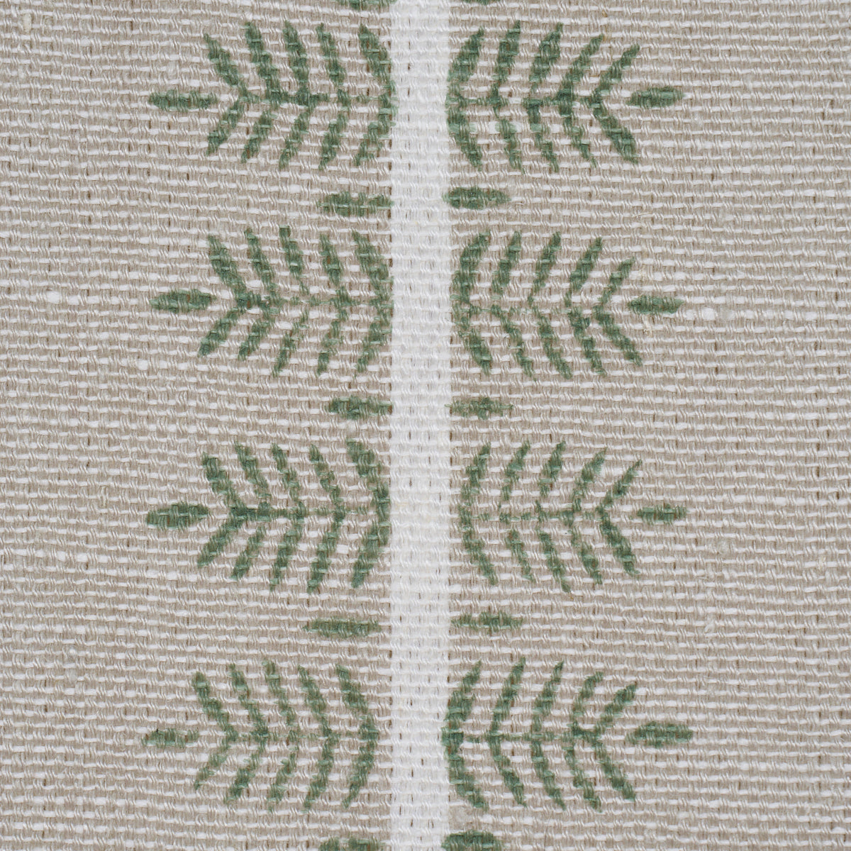 ALVA-HAND-BLOCK-PRINT-OLIVE-SCHUMACHER-80524 - Schumacher Fabric