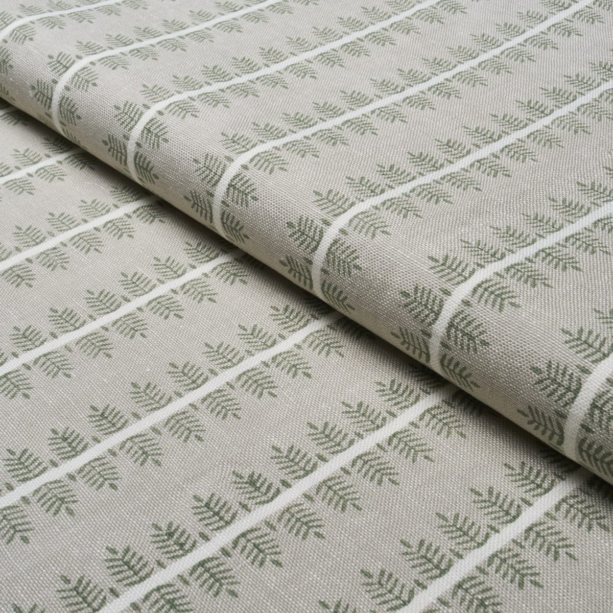 ALVA-HAND-BLOCK-PRINT-OLIVE-SCHUMACHER-80524 - Schumacher Fabric