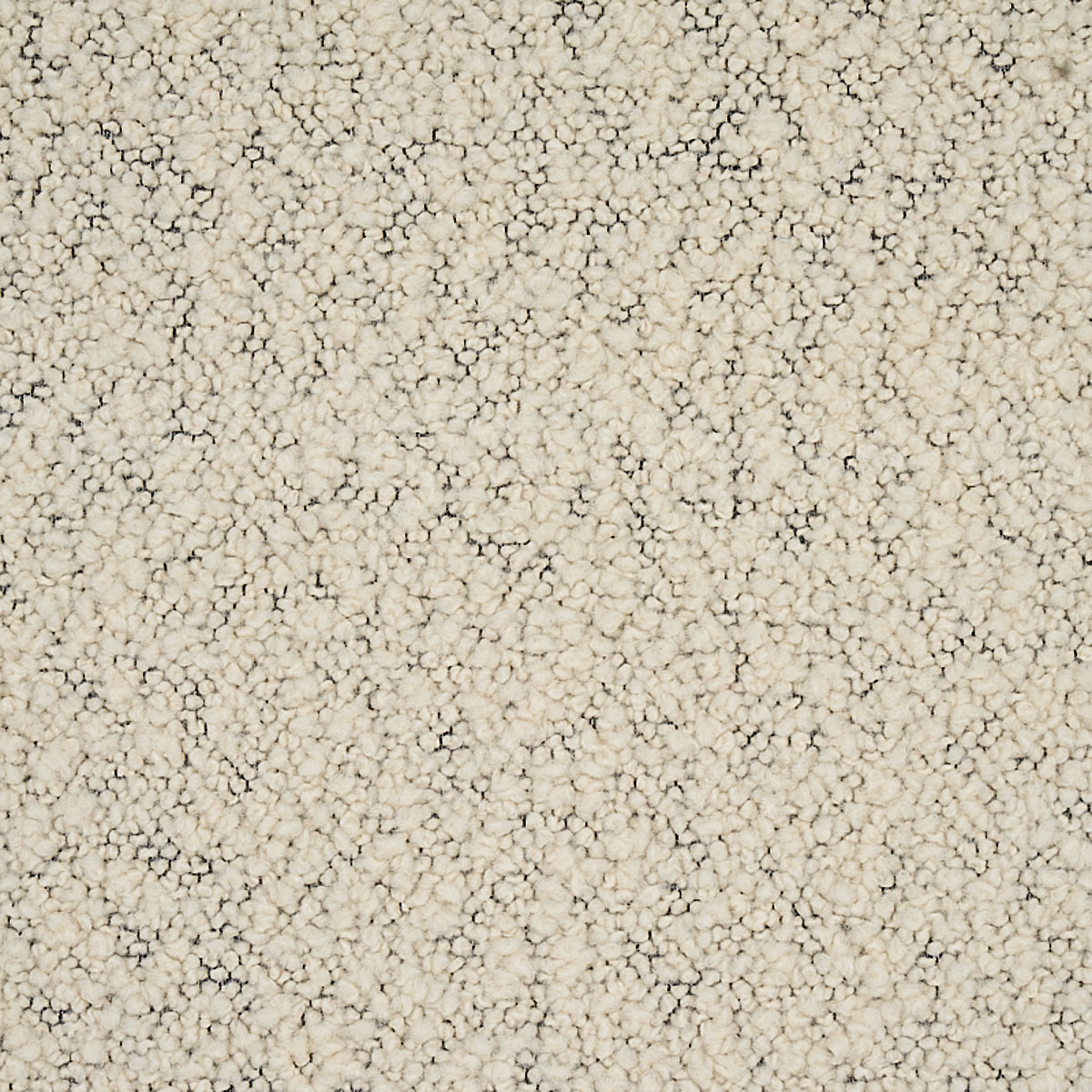 Margarete Bouclé - Ivory On Charcoal - Schumacher 80530 Fabric - Schumacher Fabric
