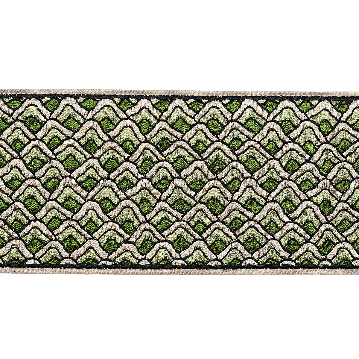 SUNRISE-EMBROIDERY-TAPE-EMERALD-SCHUMACHER-80892 - Schumacher Trim