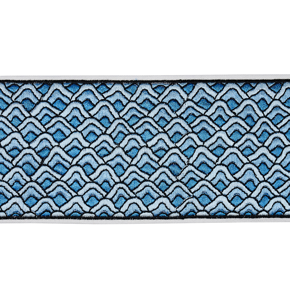 SUNRISE-EMBROIDERY-TAPE-BLUES-SCHUMACHER-80893 - Schumacher Trim