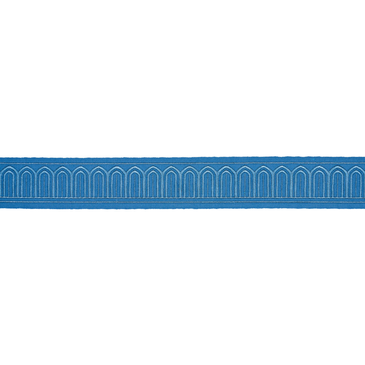 ARCHES-EMBROIDERED-TAPE-MEDIUM-TEAL-SCHUMACHER-81151 - Schumacher Trim
