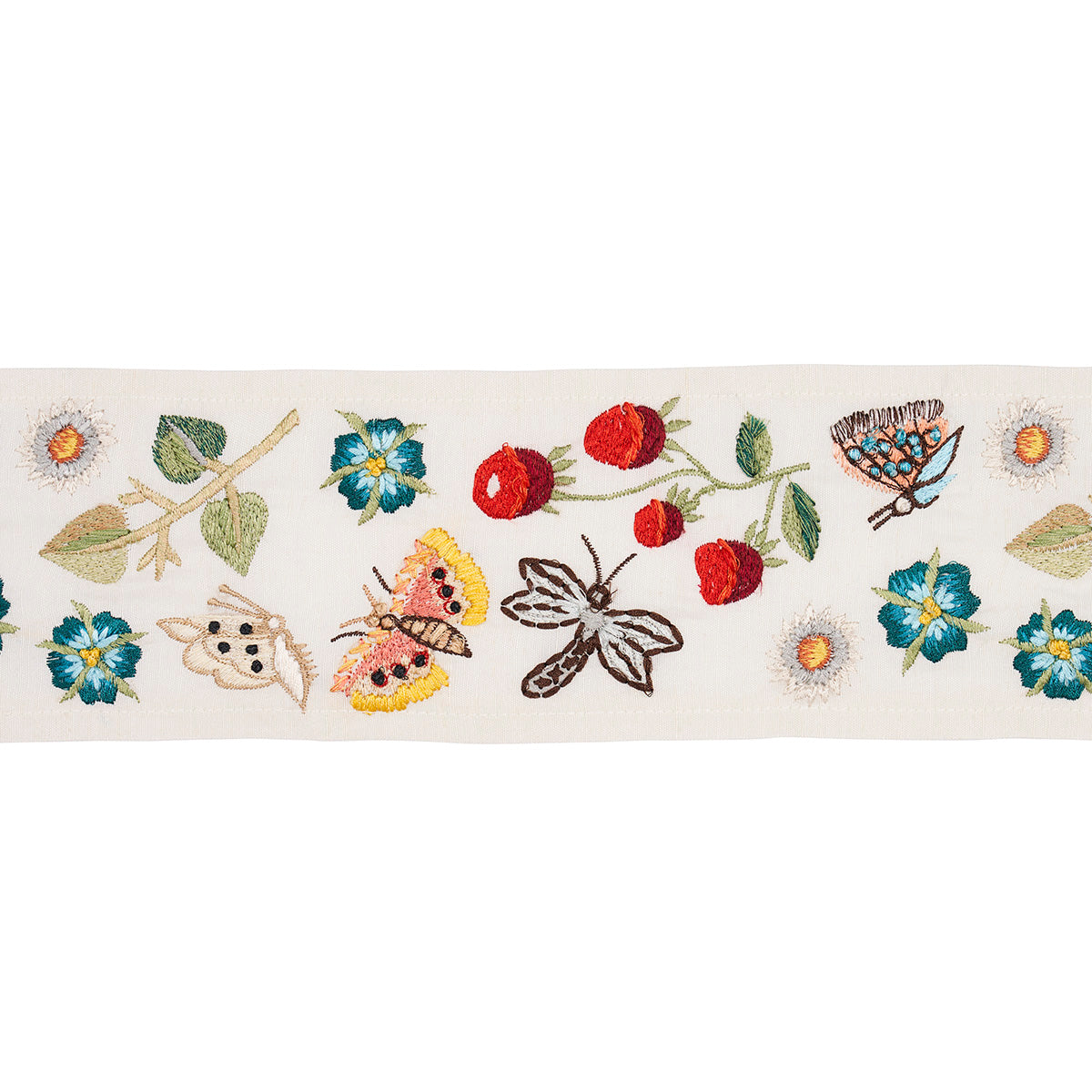 ROYAL-SILK-EMBROIDERY-TRIM-MULTI-SCHUMACHER-81240 - Schumacher Trim