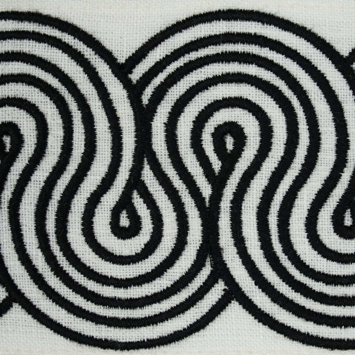 GIRALDI-EMBROIDERED-TRIM-BLACK-SCHUMACHER-81250 - Schumacher Trim