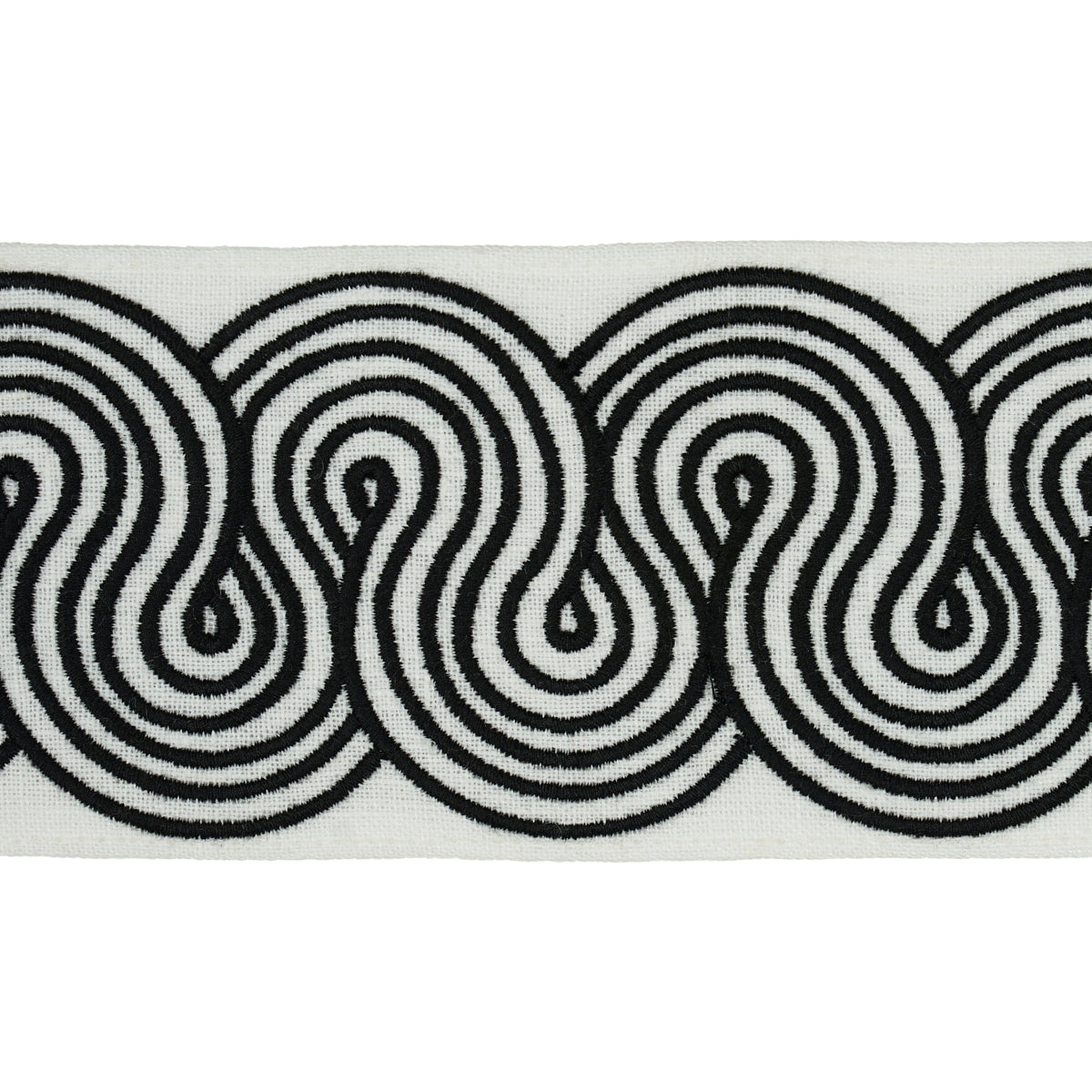 GIRALDI-EMBROIDERED-TRIM-BLACK-SCHUMACHER-81250 - Schumacher Trim