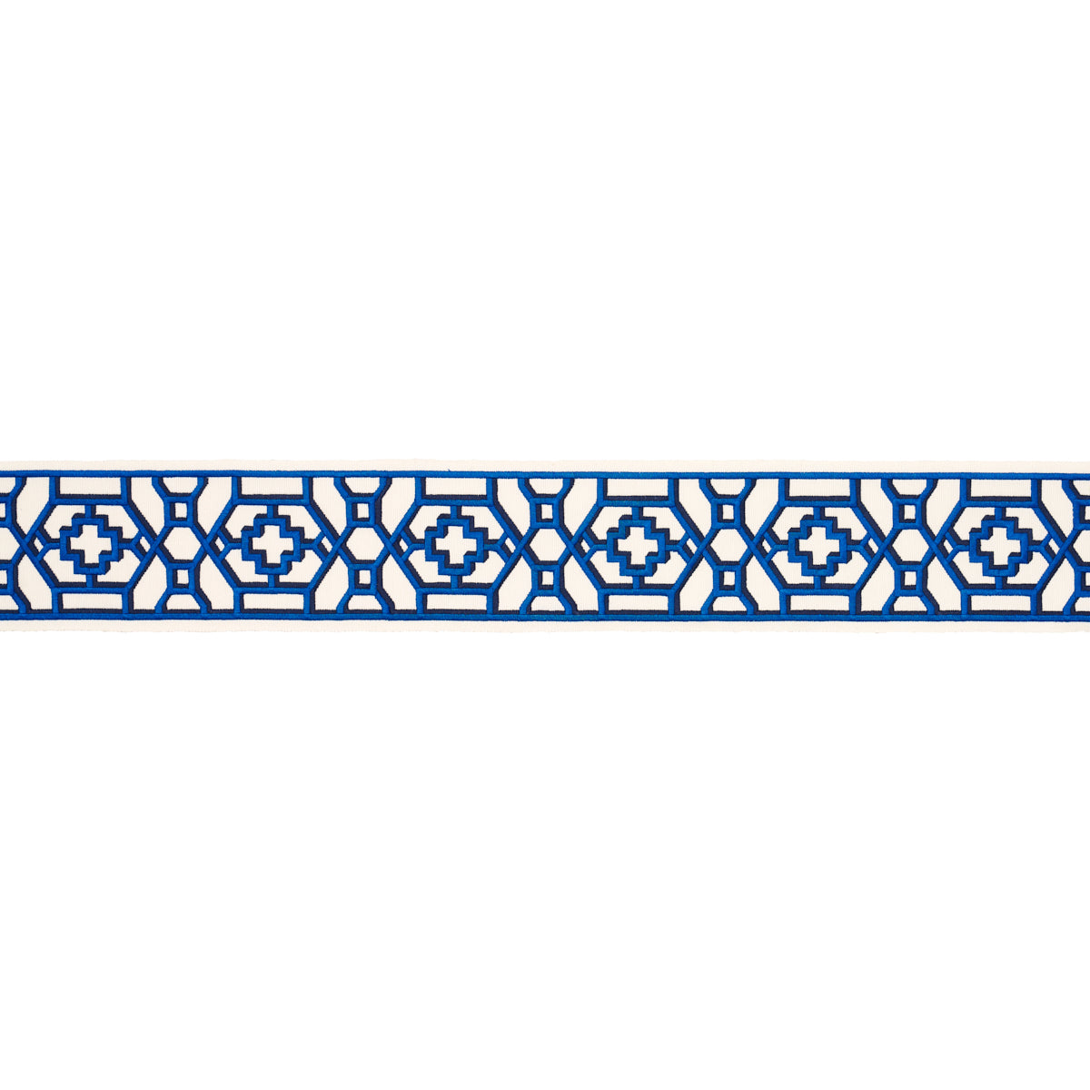 ZANZIBAR-TRELLIS-TAPE-BLUE-SCHUMACHER-81280 - Schumacher Trim