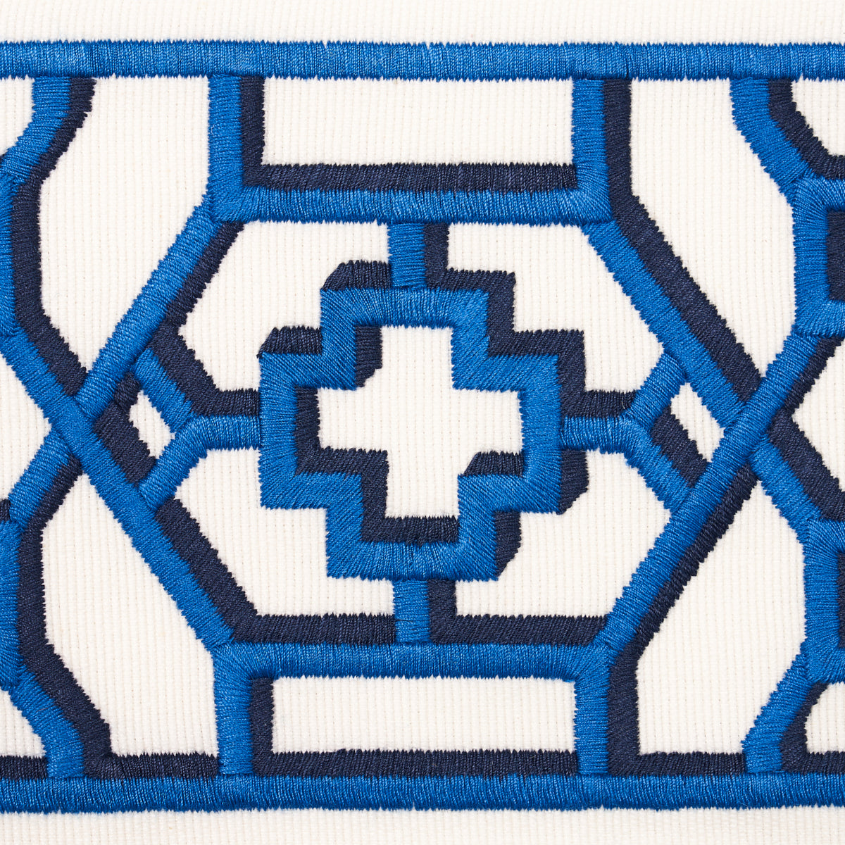 ZANZIBAR-TRELLIS-TAPE-BLUE-SCHUMACHER-81280 - Schumacher Trim