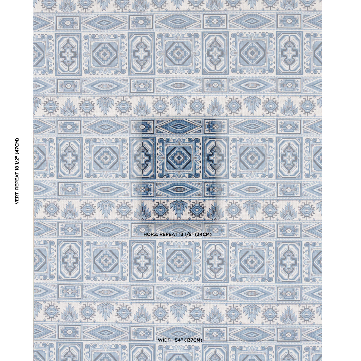 CROWLEY-PINGL-BLUE-SCHUMACHER-81330 - Schumacher Fabric