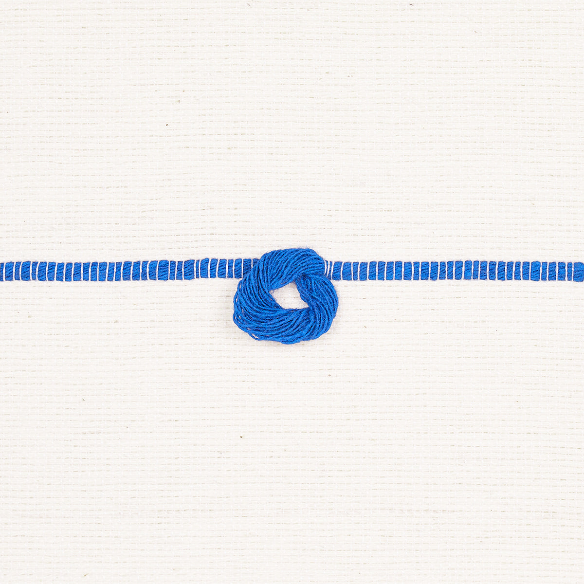 Globo Knotted Handwoven - Royal Blue - Schumacher 81380 Fabric - Schumacher Fabric