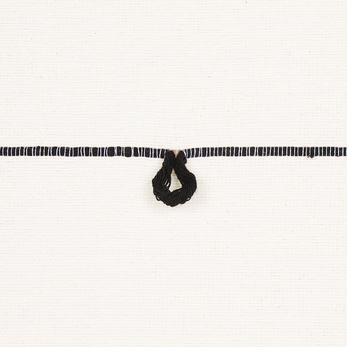 GLOBO-KNOTTED-HANDWOVEN-BLACK-SCHUMACHER-81381 - Schumacher Fabric