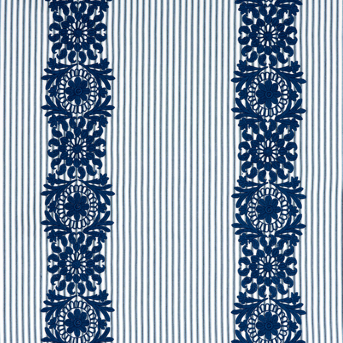 JOELLE-STRIPE-BLUE-SCHUMACHER-81541 - Schumacher Fabric
